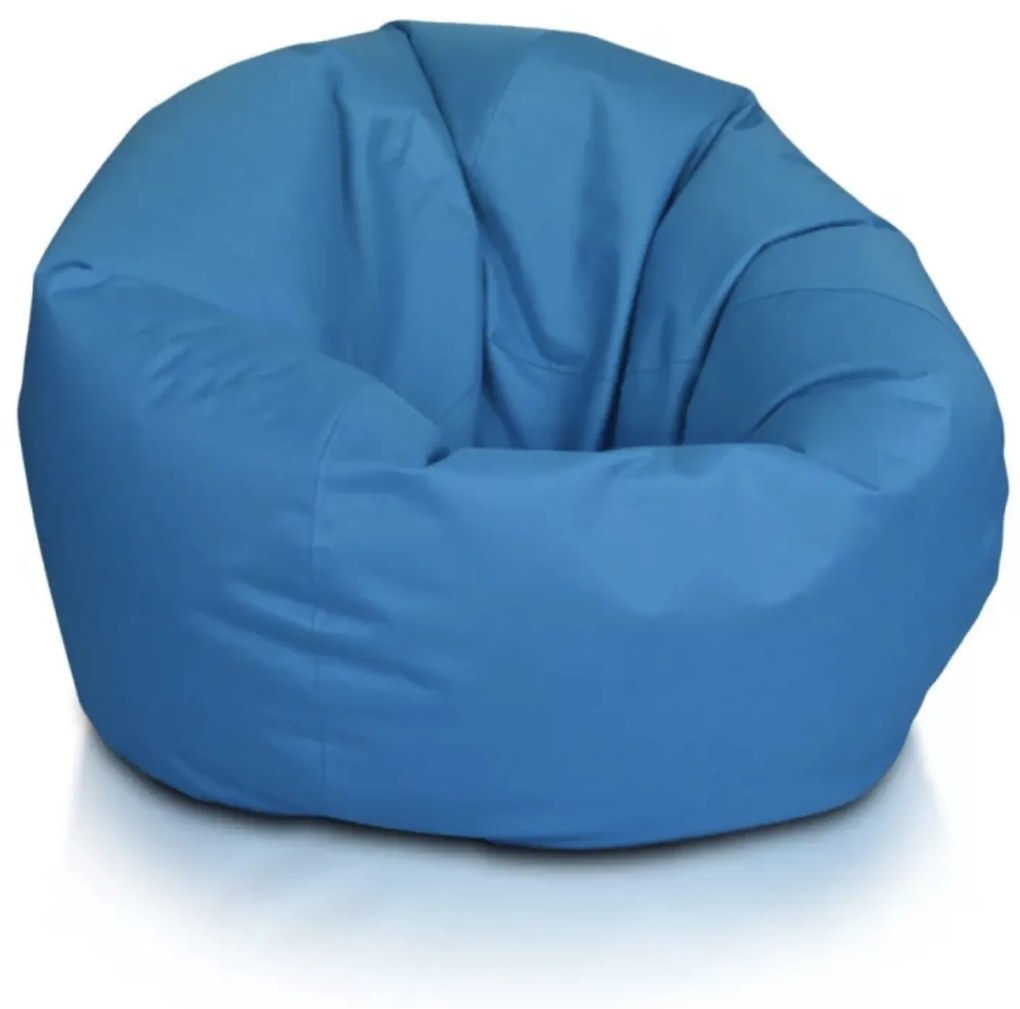 Lacný sedací vak Sakwa L – pohodlný vak pre deti aj dospelých, ľahko umývateľný polyester Farba: NC6 - modrá