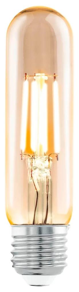 EGLO Retro filamentová LED žiarovka, E27, T32, 4W, 270lm, 2200K, teplá biela, jantárová
