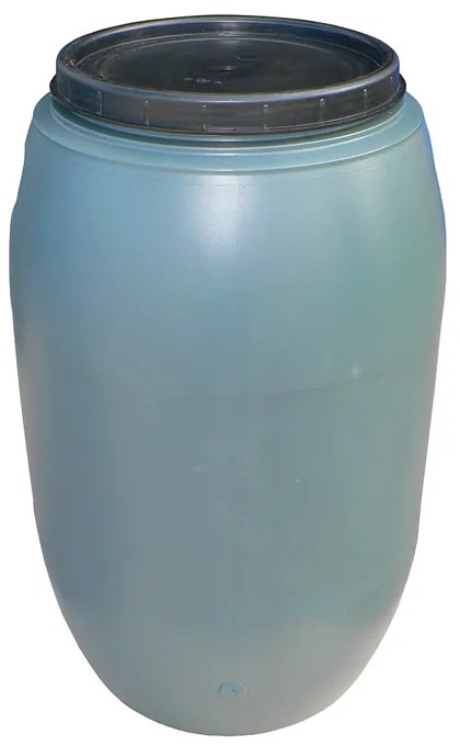 Záhradný plastový sud na dažďovú vodu, skrutkovacie veko, 220 L