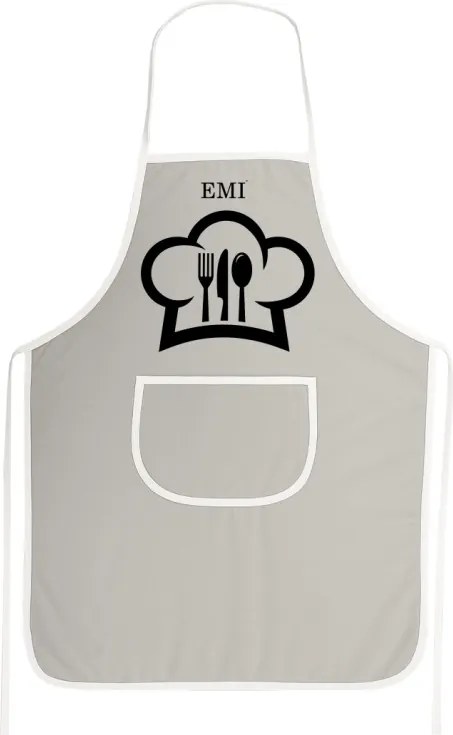 Kuchynská zástera Chef EMI, sivá