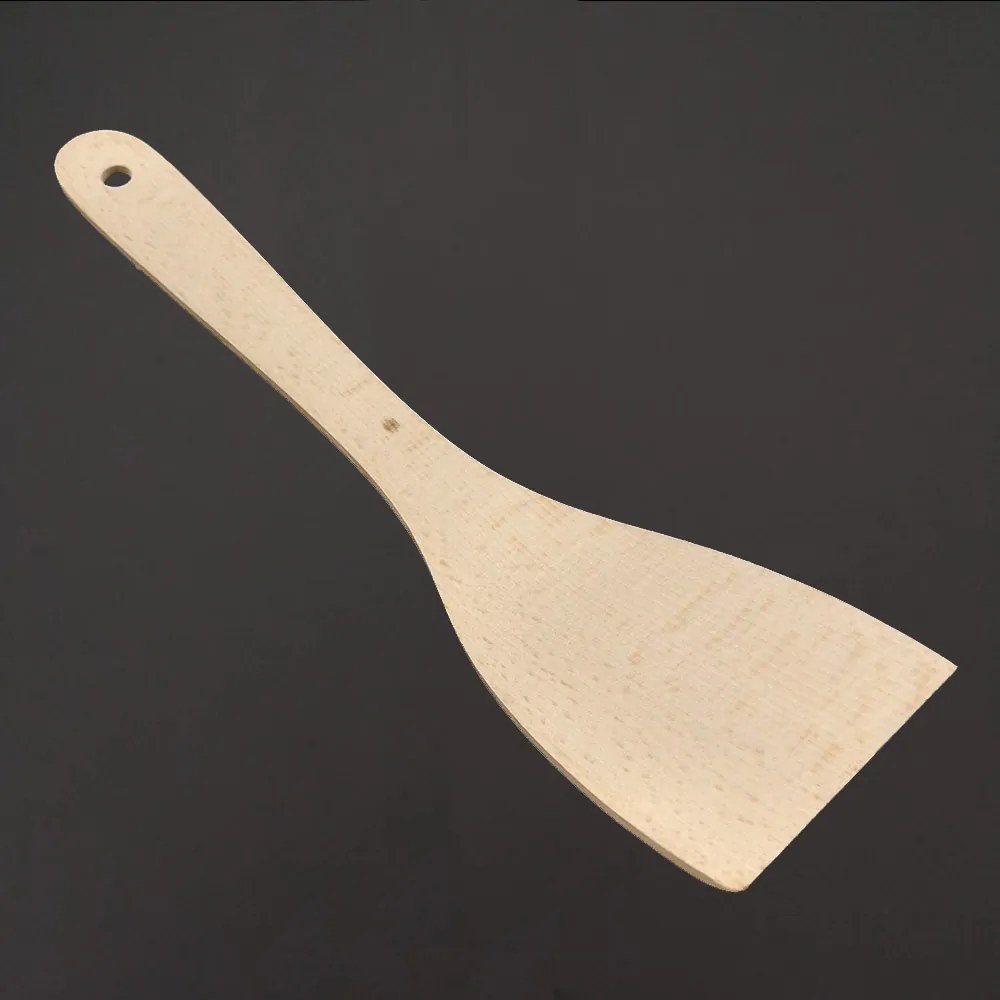 AMADEA Drevená obracačka prehnutá veľká, masívne drevo, 32 cm