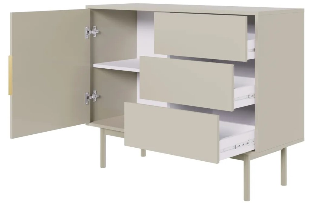 Komoda Viva 104 cm kašmírová