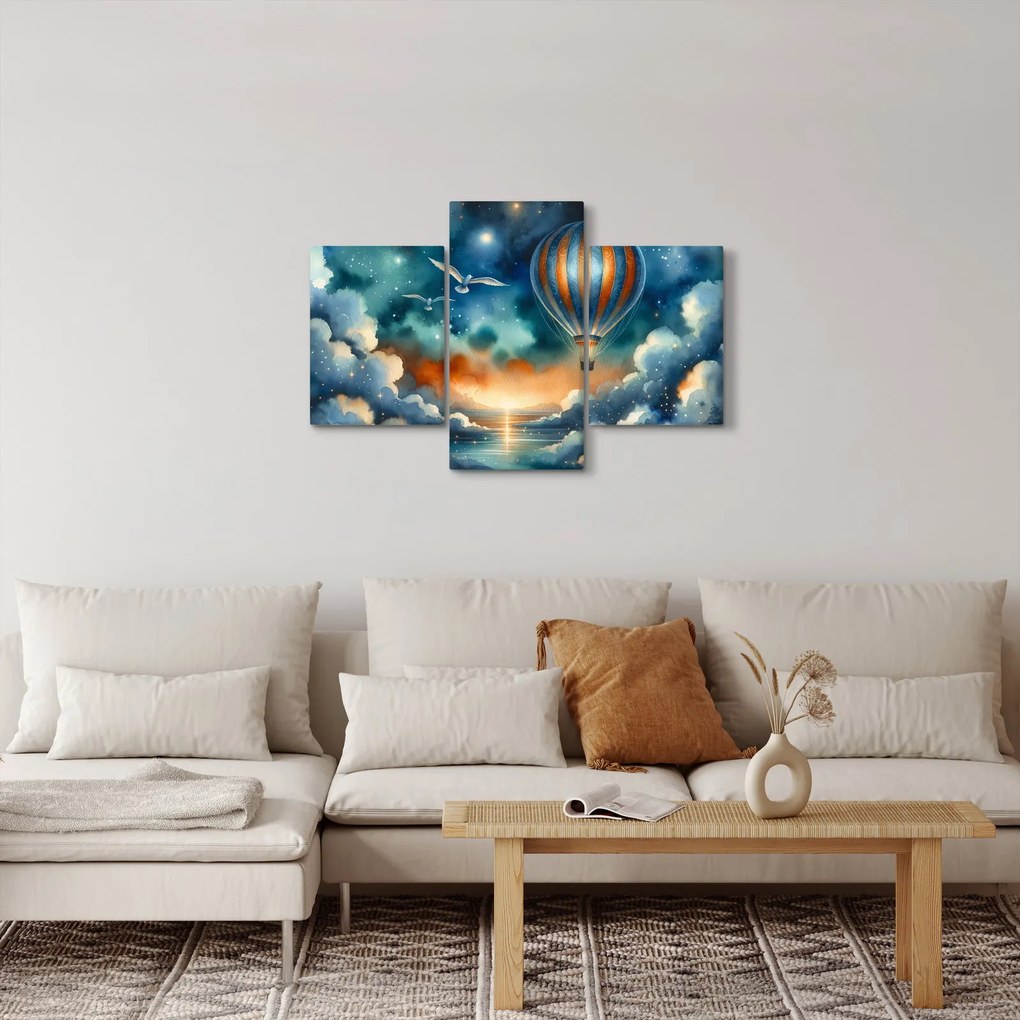 Obraz - Lietať nočnou oblohou (90x60 cm)