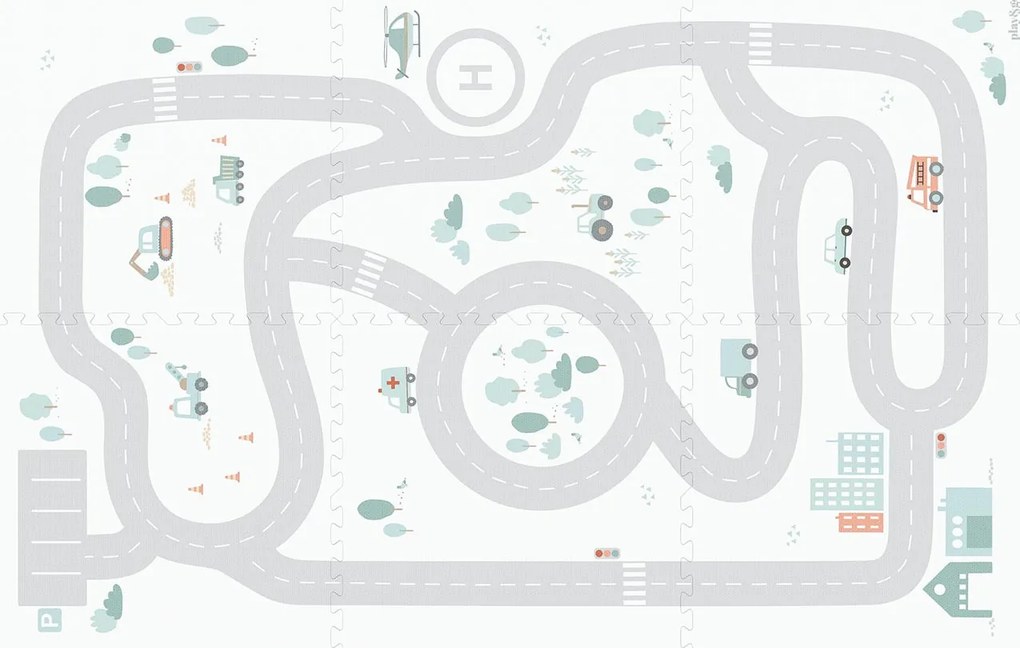Play&Go EEVAA podložka na hranie Road