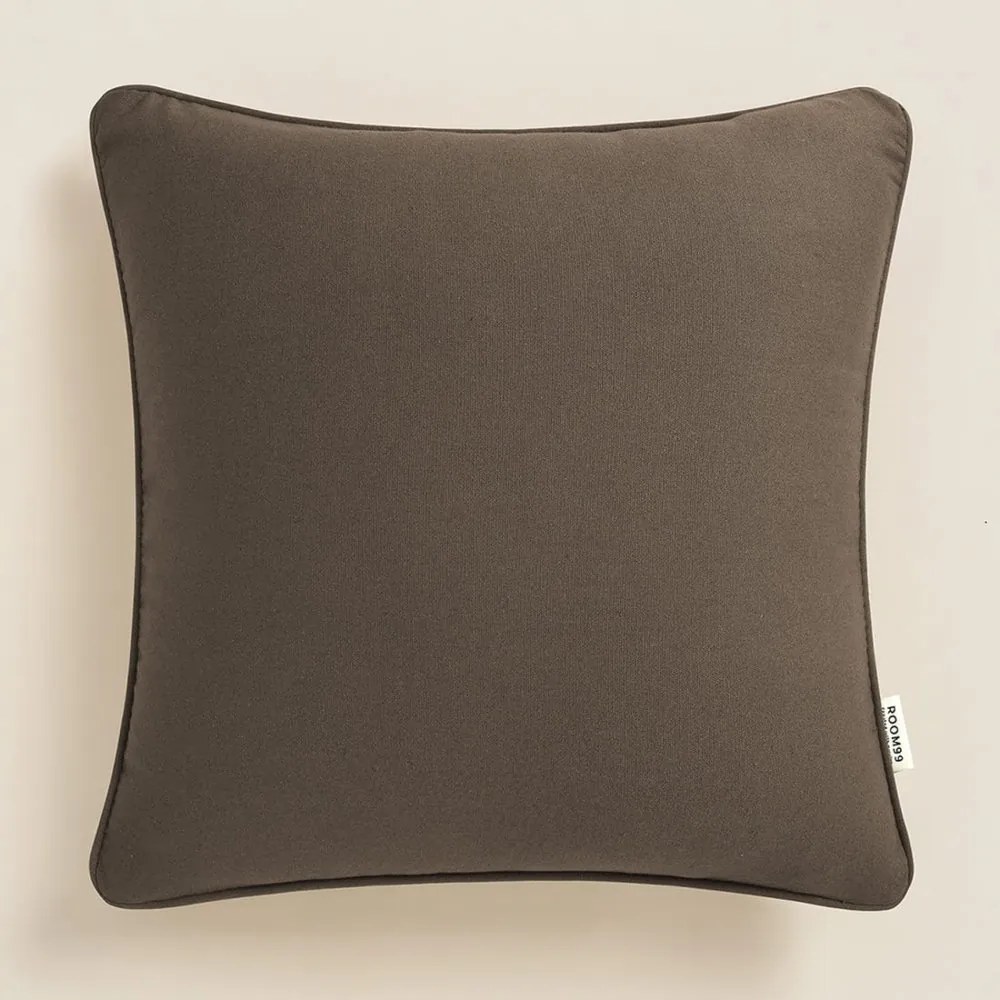 Elegantná obliečka na vankúš v hnedej farbe 40 x 40 cm