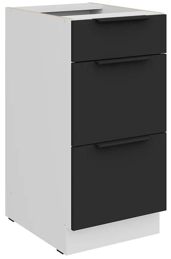 Kuchynská skrinka Aria-Bl/Wh Anti Fingerprint 40d 3s Bb