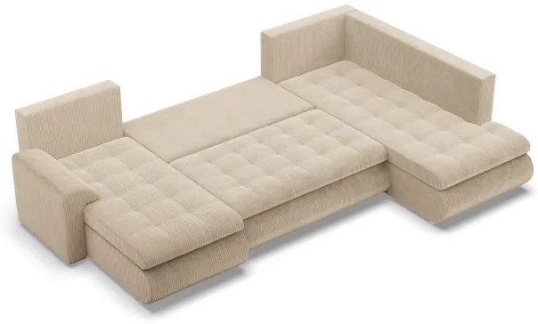 Sedacia súprava FORESTA Poso v tvare U, pravá béžová