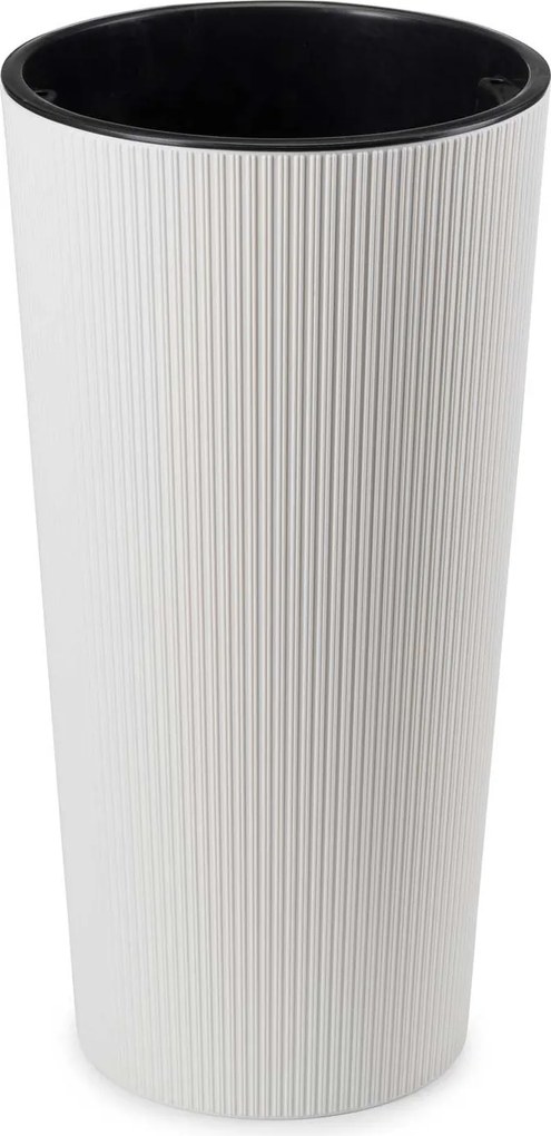 PLASTOVÝ KVETINÁČ URBANIKA ECO SADA 2KS 57X30 CM+46,6X25,5 CM BIELA