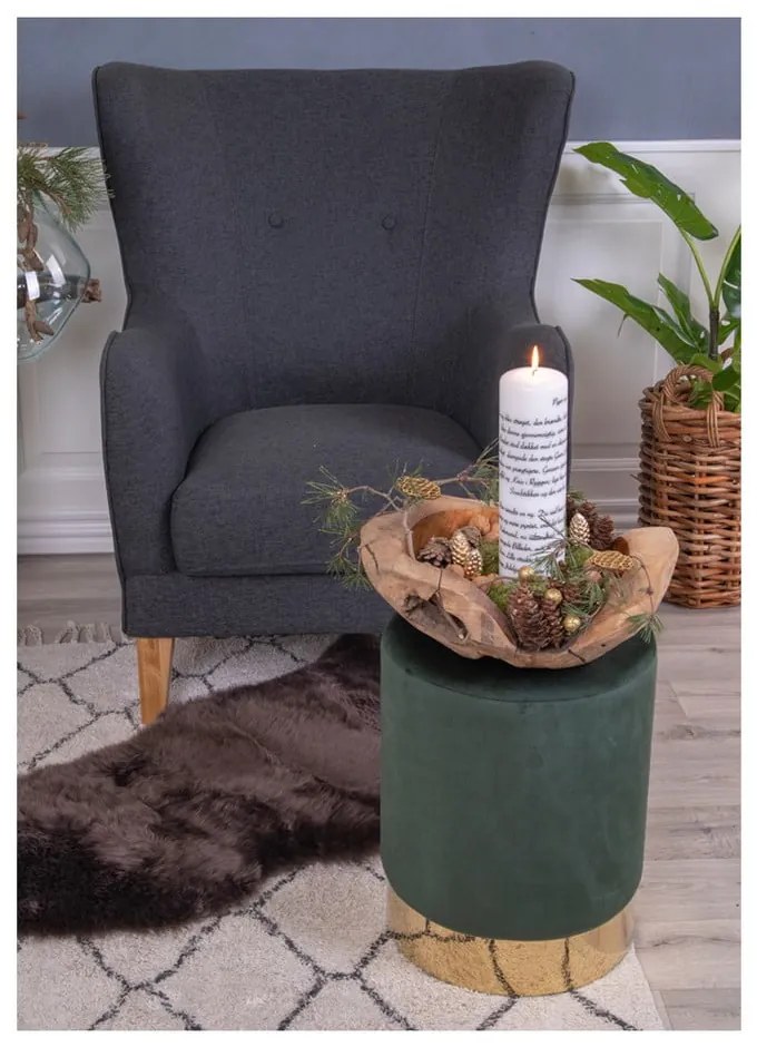 Zelený puf House Nordic Gamby, ø 34 cm