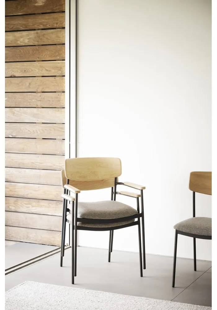 Jedálenská stolička v béžovo-prírodnej farbe v súprave 2 ks Maymont – Rowico