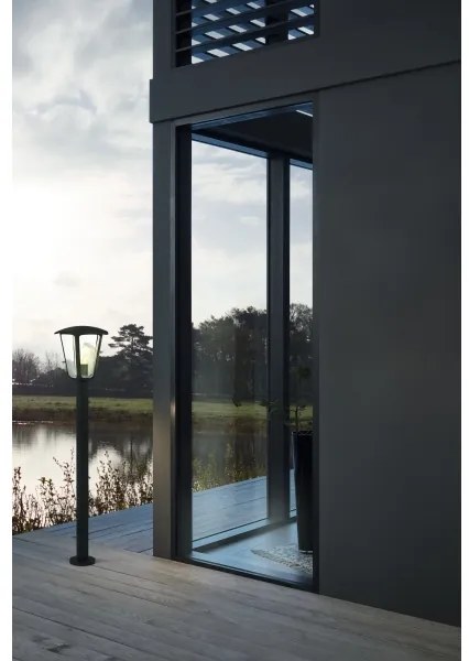 Eglo 98123 - Vonkajšia lampa MONREALE 1xE27/60W/230V IP44 výška 995 čierna