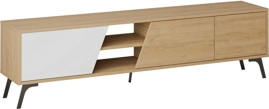 Fiona Biely a dubový TV stolík