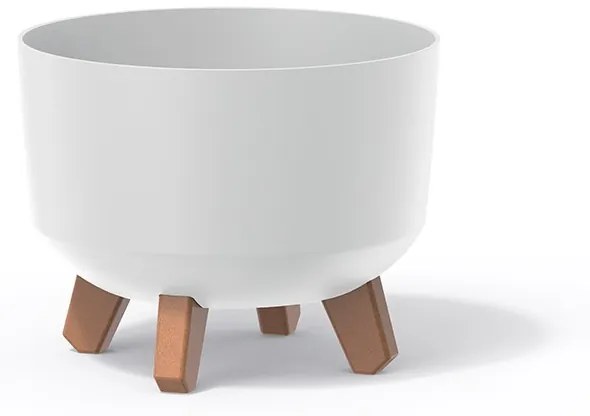 Prosperplast Kvetináč Gracyeen III biely, varianta 39 cm