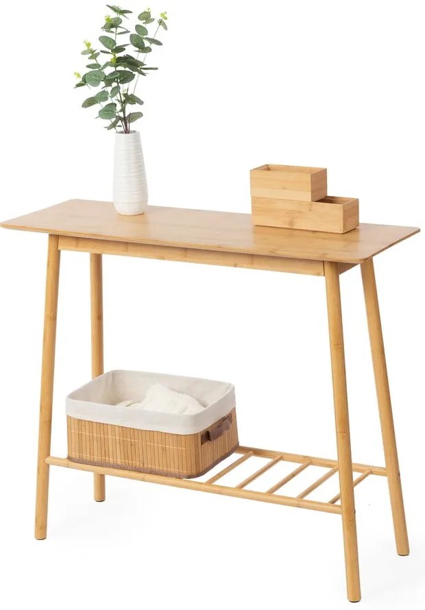 Konzolový stolík v prírodnej farbe 30x90 cm – Compactor