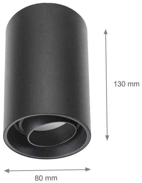 Bodové svietidlo CHLOE 1xGU10/50W/230V čierna