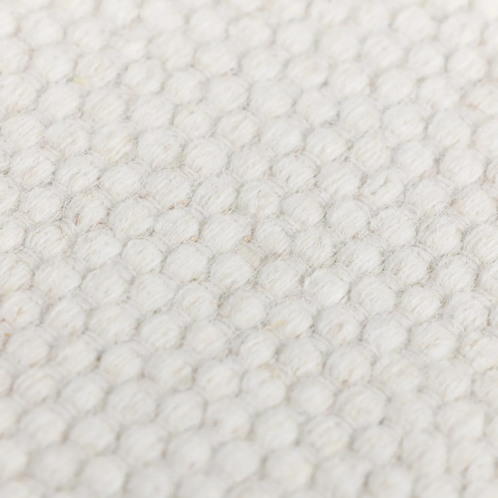 Kusový koberec Wooly Dreamscape naturweiß kruh, 100x100 (priemer) kruh, biela, chodba / predsieň, My Flair