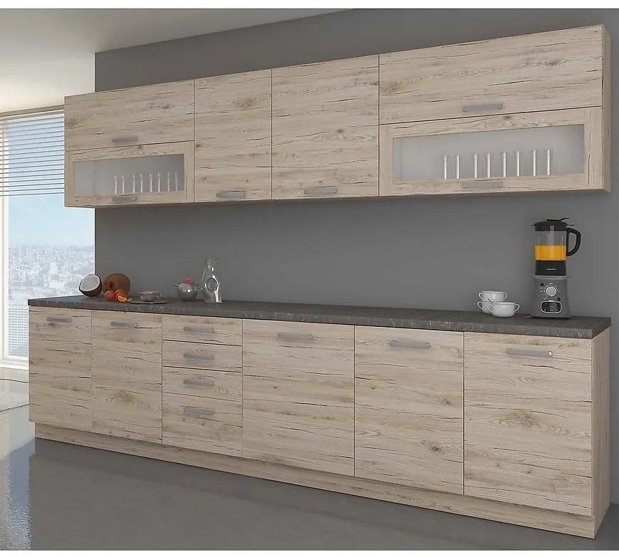 Kuchynská linka Bordeaux bez dosky 260