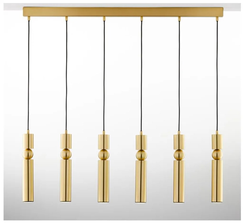 Jupiter 2011 - Luster na lanku ALAS 6xGU10/10W/230V zlatá
