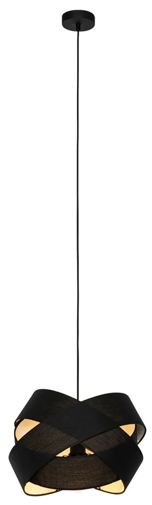 Moderné závesné svietidlo čierne - Cloth
