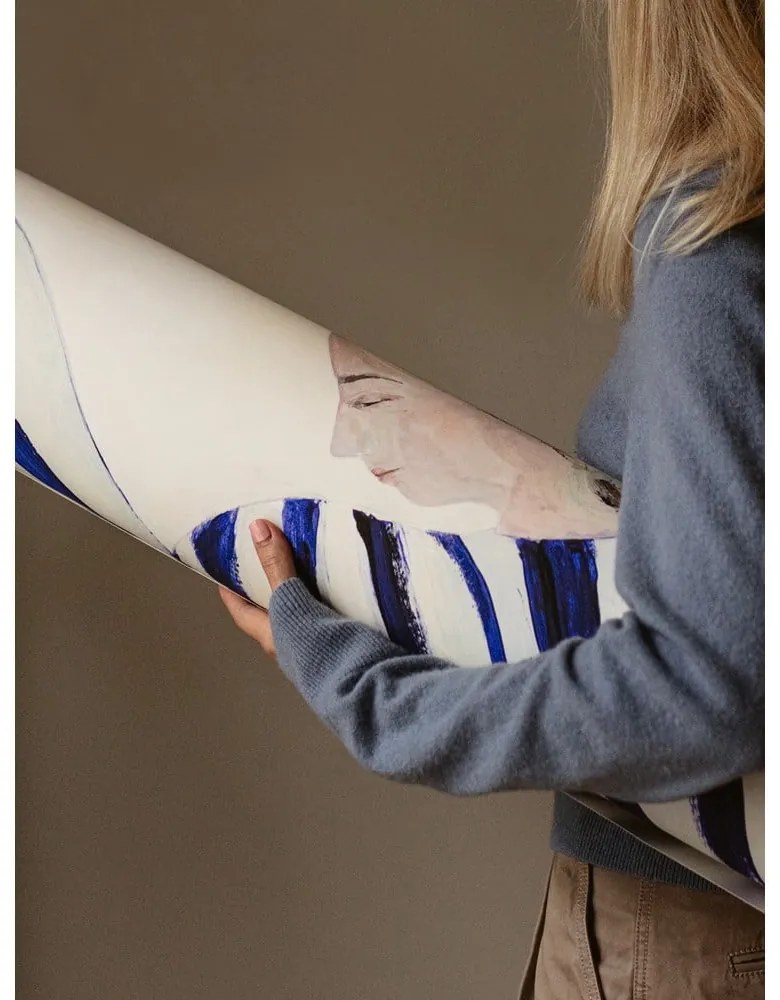 Plagát 50x70 cm Blue Stripe at Concorde – Sofia Lind – The Poster Club