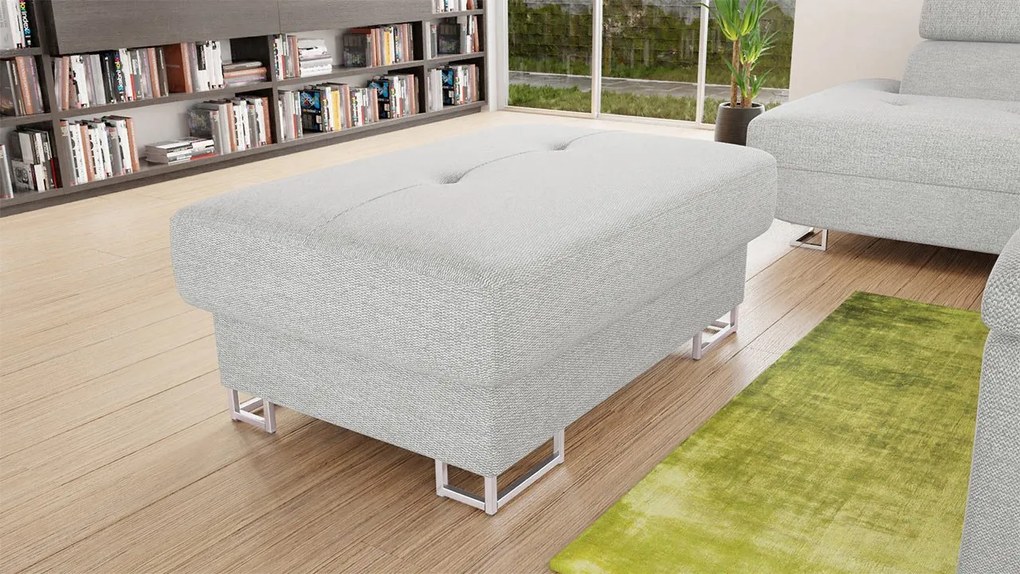 Taburetka Alvin, Dostupné poťahy: ekokoža Soft 017 (biela) + Lux 06