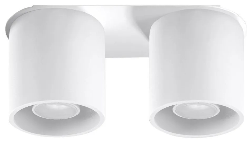 Sollux SL.0056 - Bodové svietidlo ORBIS 2 2xGU10/40W/230V biela