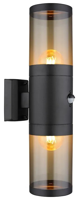 Nástenná lampa Xeloo 32014-2BSS 60W Čierna S K2