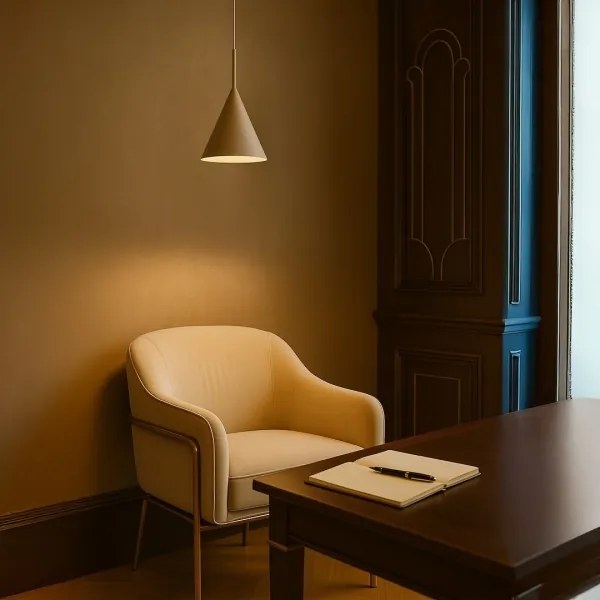 Luster na lanku CAPITAL 1xGX53/15W/230V pr. 17 cm taupe