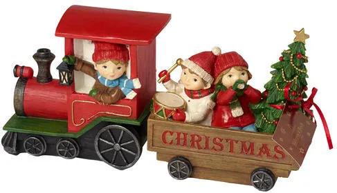 Vianočný vláčik s deťmi 29 x 8 cm Winter Bakery