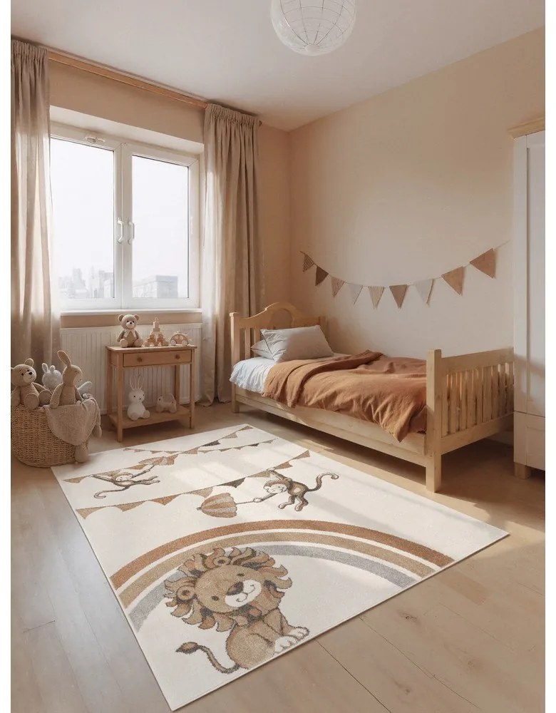 Krémový detský koberec 160x230 cm Roar like a Lion Rainbow Party – Villeroy&Boch