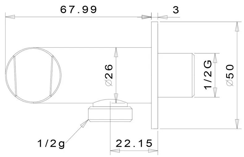 Mosadzný diel na pripojenie sprchy v lesklo striebornej farbe – Sapho