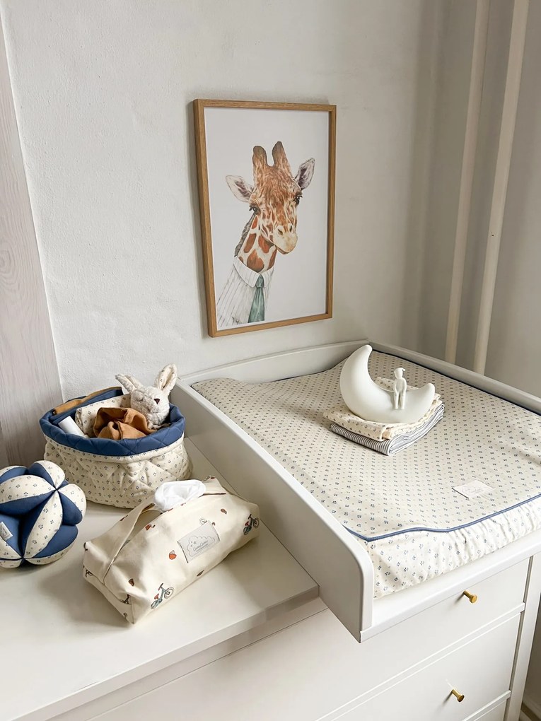 Cam Cam ApS Prešívaný úložný kôš Capri – set 2 ks