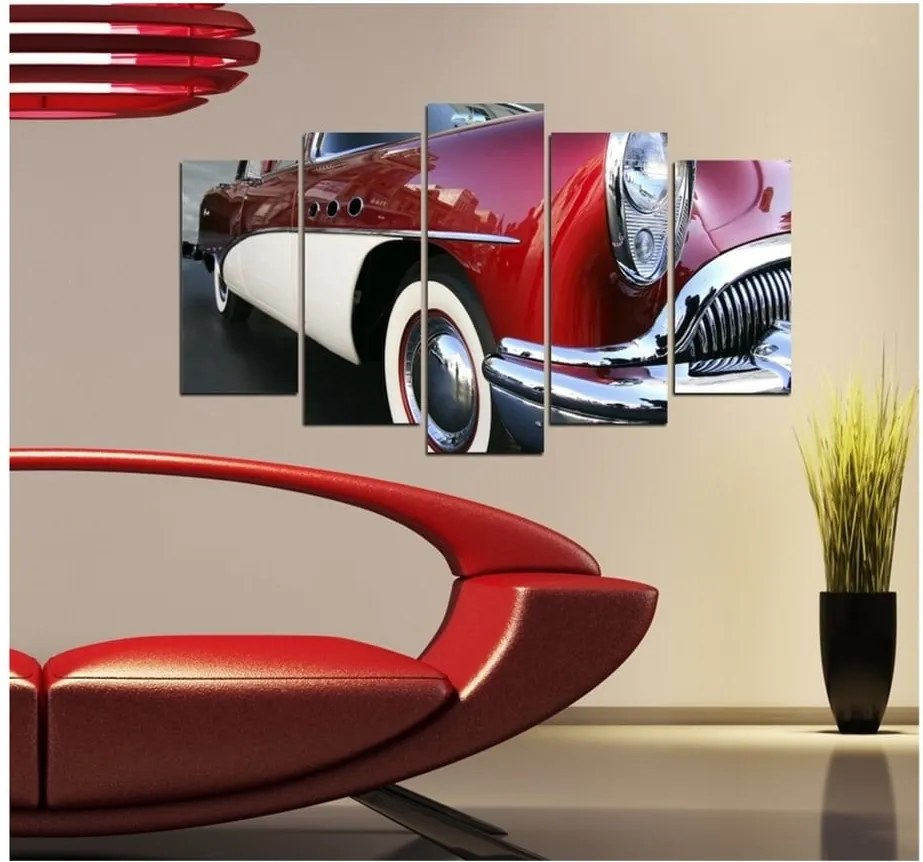 Viacdielny obraz 3D Art Retro Vintage Car, 102 × 60 cm