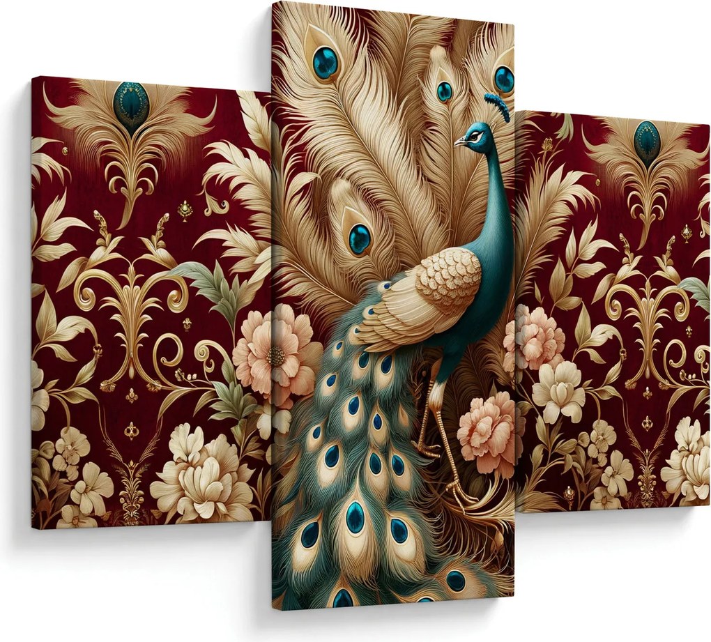 Obraz – Elegantný páv (90x60 cm)