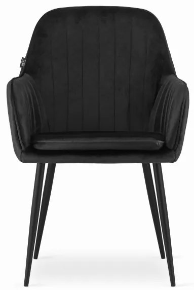 Set jedálenských stoličiek LUGO čierne (2ks)