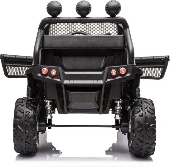 LEAN CARS Vozidlo na akumulátor Mercedes Unimog S, čierne