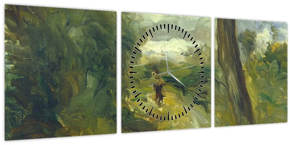 Obraz - Auguste Renoir, Landscape between Storms, reprodukcia (s hodinami) (90x30 cm)