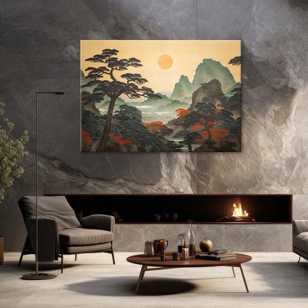 Gario Obraz na plátne Japonská krajina Rozmery: 100 x 70 cm