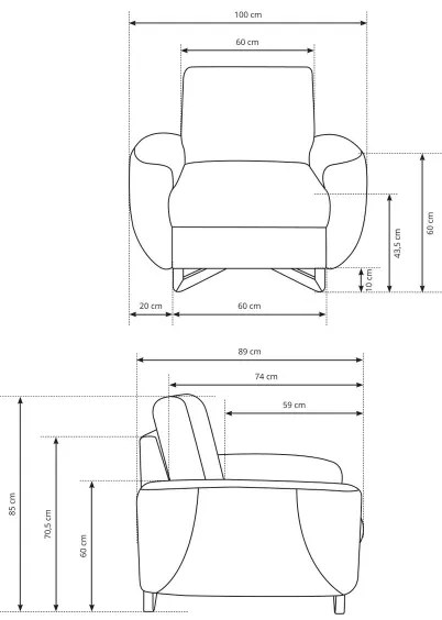 Kreslo AVESTA antracit