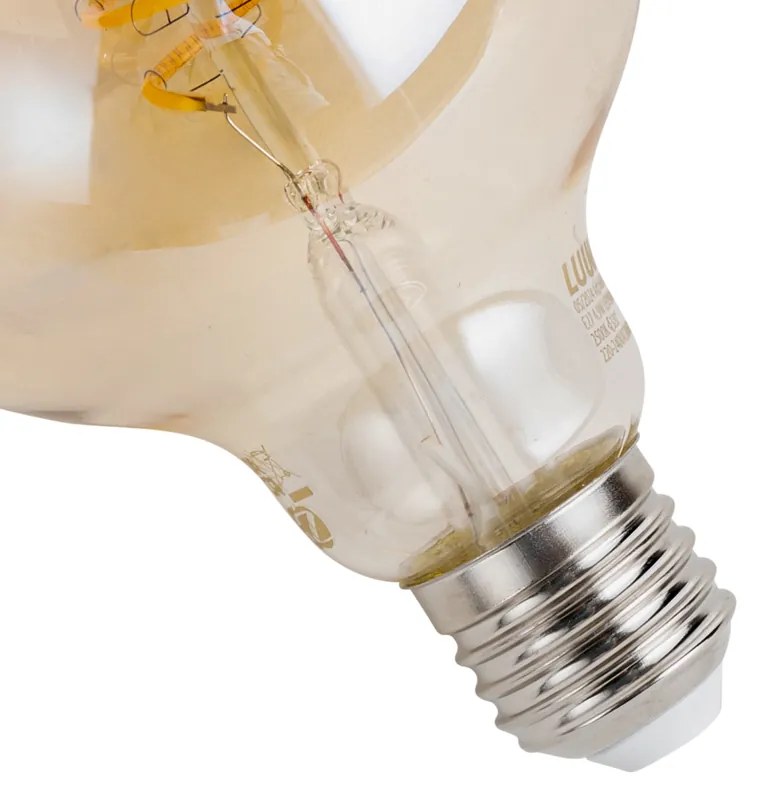 Inteligentná stmievateľná LED žiarovka E27 G95 Jantárová 4,9 W 320 lm 2500 K