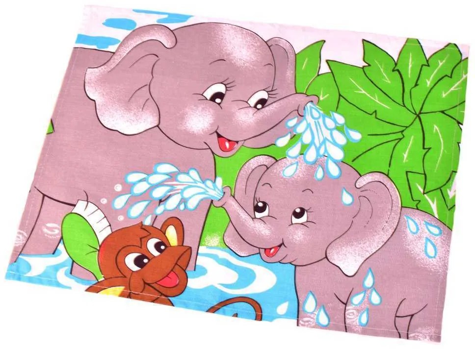 Detská desiatová podložka, Slonia, sivá