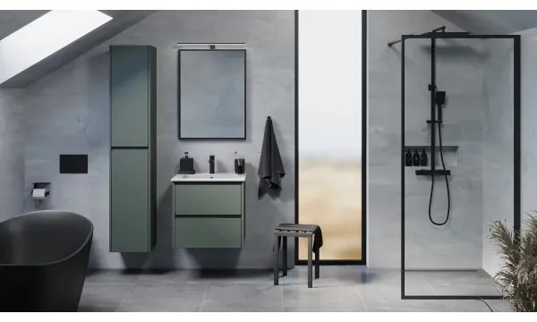 Kúpeľňová skrinka MOLDE 174 cm zelená