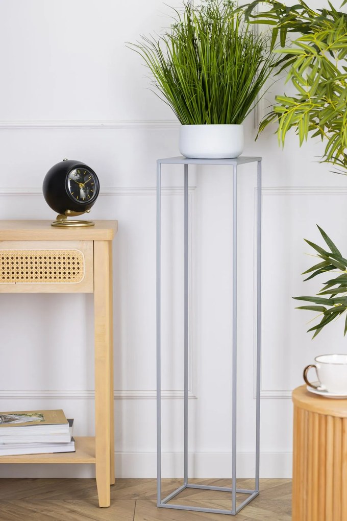 STOJAN NA KVETINÁČ SIMPLE 100X24X24 CM SIVÁ