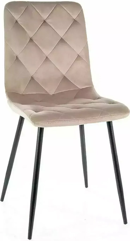 SI Jerry Velvet stolička tmavá béžová