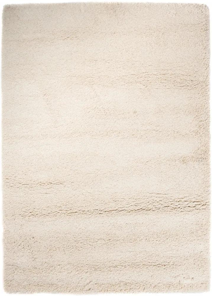 Kusový koberec Shaggy vlas 50 mm smotanový, Velikosti 60x100cm