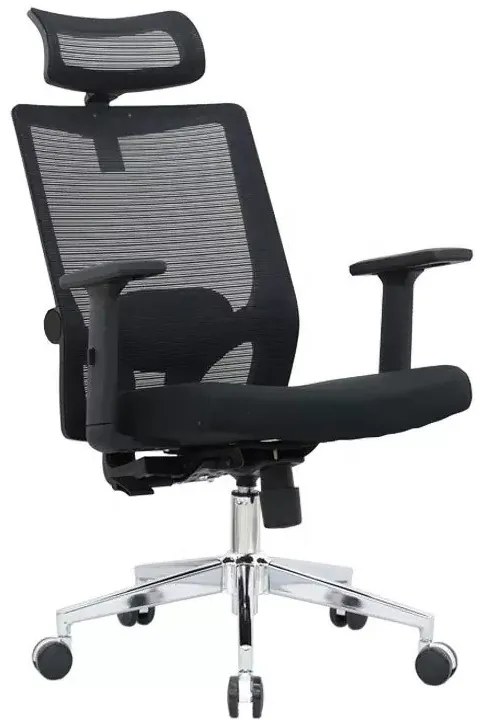 Kancelárska ergonomická stolička Neoseat BRENDA — čierna, nosnosť 150 kg