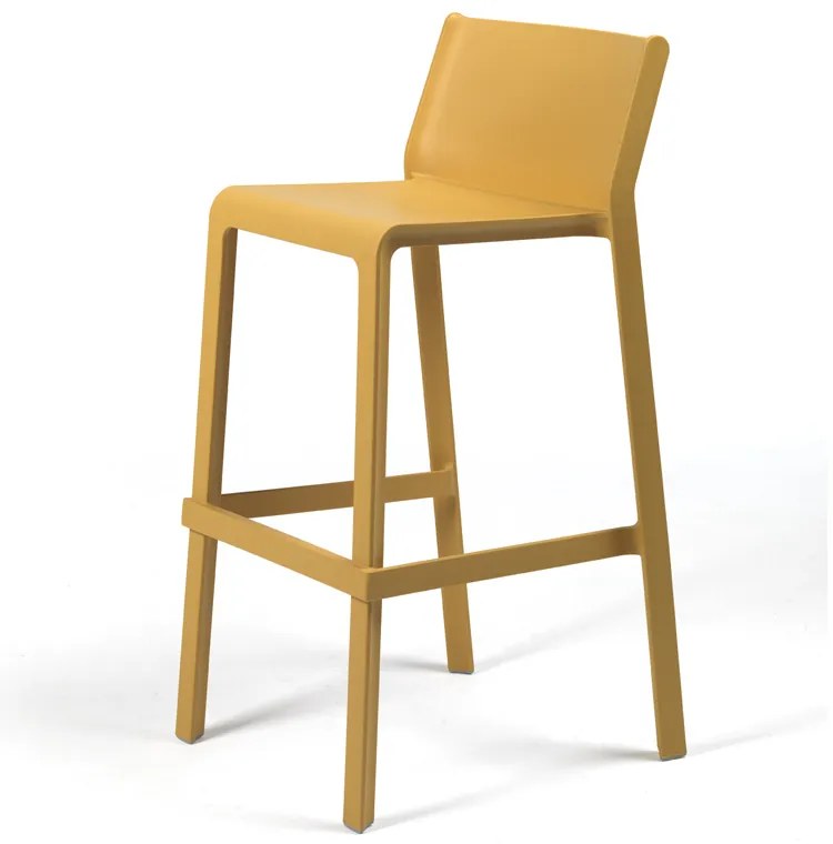 Stima Plastová barová stolička TRILL Vyberte odtieň ->: Bianco - Biela