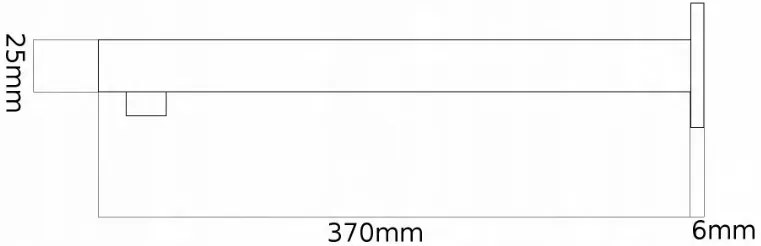 Gamma Gamma, podomietkové rameno 40cm, zlatá matná, GMA-RAM-D-LP03-BGD