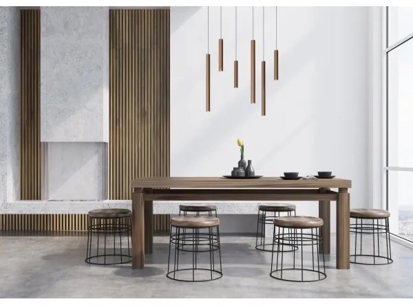 Lucide 74403/06/97 - LED Stmievateľný luster na lanku LORENZ 6xLED/4W/230V medená