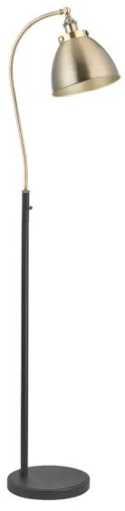 Endon 98748 - Stojacia lampa FRANKLIN 1xE27/10W/230V mosadz/čierna